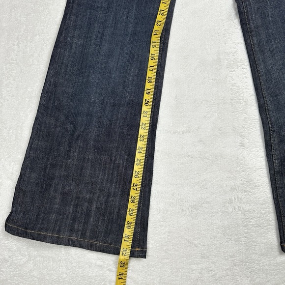 New See Thru Soul Jeans Womens 31 Blue Medium Wash Wide Leg - Picture 6 of 7